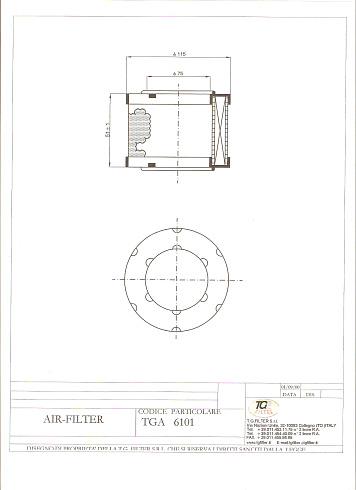 7211360000 Фильтр воздушный Fiac 1127210136